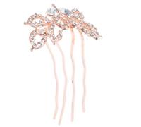 BESTYASH Peigne À Cheveux De Mariée En Métal Avec Fleur Peigne Décoratif En Métal Pour Femmes Accessoires Pour Cheveux Couronne
