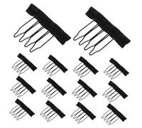 BESTYASH Peignes à Postiche En Acier Inoxydable 30 Pièces 4 Dents Avec Pinces à Ressort Pour Bonnet De Postiche Maintien Sécurisé Accessoires Pour Perruques Femme Coiffure Professionnelle