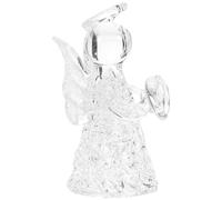 BESTYASH Pendentif Ange en Verre Transparent à Suspendre - Ornement Décoratif d'ange pour Mariage Anniversaire - Décoration Intérieure et Extérieure Légère et Solide - Présent Symbolique