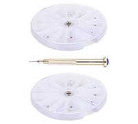 BESTYASH Pendentif Clou pour Manucure, Outil de Perçage d'Ongles Portable en Alliage, 2 Boîtes de Charmes Suspendus et 1 Perceuse à Main pour Art des Ongles