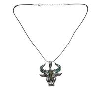 BESTYASH Pendentif Tête Métal Charme Animal Collier Homme Accessoire Mode Anniversaire
