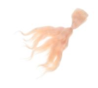 BESTYASH Perruque Dorée Bouclée pour Poupée Cheveux Synthétiques Doux et Résistants Remplacement de Perruque pour Bricolage Accessoires Cosplay et Artisanat