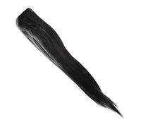 BESTYASH Perruque Femme Longue Droite Moitié Blanche Moitié Noire pour Cosplay et Déguisement Style Yin-yang Confortable et Peau-friendly Cadeau Original pour Événements