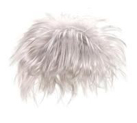 BESTYASH Perruque Halloween Punk Pour Homme Perruque Bouclée Argentée Style Professeur Pour Cosplay Et Fêtes Idéale Pour Scènes Et Événements Variés