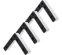 BESTYASH Pieds de canapé en Aluminium, Lot de 4, rehausseurs en Forme de L avec vis M5, 12 cm, pour armoires et buffets