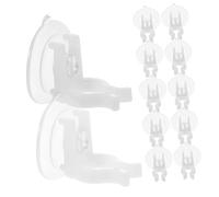 BESTYASH Pince à Ventouse pour Bougie LED sans Flamme 12Pcs Ventouse Transparente PVC Accessoire Électrique Pratique Installation Facile Décoration de Fenêtre pour Fête et Maison