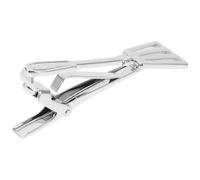 BESTYASH Pinces à Cravate pour Homme en Métal Brossé, Pince Courte Forme Spatule, Clip Élégant pour Tenue Formelle, Accessoire Original Mariage et Affaires, Présent Créatif
