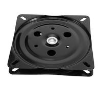 BESTYASH Plaque Pivotante pour Meubles en Métal Noir 6 Pouces 1,5 MM Épaisseur Support Rotatif pour Siège de Bar Tabouret Bureau Utilisation Polyvalente