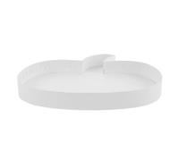 BESTYASH Plateau de Service de Citrouille Blanc en Papier Réutilisable pour Décoration Automne, pour Fête D'automne et Organisation Créative
