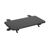 BESTYASH Plateau D'extension de Bureau Pliable à Pince, Noir, Fer et Bois