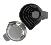BESTYASH Plateaux de Balance Électronique Lot de 6 en Acier Inoxydable et Abs Plateau de Pesage Empilable pour Petits Objets, pour Bijouteries et Petites Balances