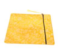 BESTYASH Pochette De Rangement Brocart Jaune Pour Écrits Religieux Et Documents De Stockage Pratique Pour Temple Et Église