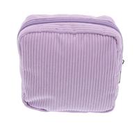 BESTYASH Pochette Zippée Côtelé Petite Trousse De Maquillage Organisateur pour Serviettes Hygiéniques Sac à Main Portable