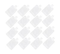 BESTYASH Pochettes Souples 100ml Pour Voyage, Lot De 20 Sachets Réutilisables En Matériau Synthétique Blanc 15.5x9 Cm, Conçus Pour Gel Bain Et Soins Personnels