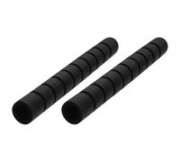 BESTYASH Poignées de Guidon en Mousse Barre Musculation Coussinet Antidérapant pour Paume, Rembourrage de Barre de Traction en Mousse Noir pour Entraînement de Force à Domicile