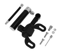BESTYASH Pompe Manuelle Vélo Mini Portable en Alliage D'aluminium, 120 Psi, Compatible avec Valves Standard et Presta, Noire, pour Gonflage de Pneus de Vélo