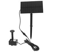 BESTYASH Pompe Solaire pour Fontaine Carrée 1,5 W Noir 150 L/h