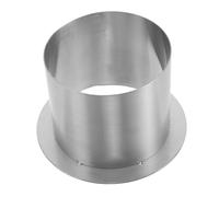 BESTYASH Porte Déchets Encastré Acier Inoxydable Trémie Ronde sans Couvercle Grommet pour Poubelle de Comptoir Compatible Cuisine Bureau et Publiques