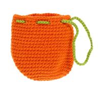 BESTYASH Porte- Dessin Animé Fait Main en Crochet Petite Pochette Portable pour Femmes Paquet à Fermeture à Cordon pour Voyage et Usage
