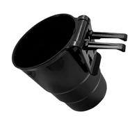 BESTYASH Porte-gobelet Voiture Extensible Noir en Polypropylène Compact, Fixation Grille D'aération, Accessoire Multifonction pour Boissons Et Petits Objets, Road Trip Et Usage Quotidien