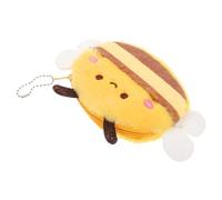 BESTYASH Porte-Monnaie Peluche Abeille Mignon Clé Bourdon Pelucheux Porte-Monnaie Fantaisie Mini Cintre Abeille Pochette à Monnaie Douce Porte-clés Peluche