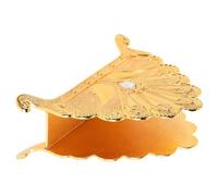BESTYASH Porte Serviette Métallique Style Européen avec Motif Paon Créatif Support Stable pour Serviettes Papier Accessoire Décoratif pour Tables de Restaurant et Événements