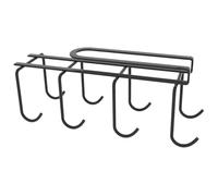 BESTYASH Porte-tasse sans Perçage Sous Meuble Noir Support Mural Robuste pour Tasse Café et Mug Organisateur de Rangement Pratique pour Cuisine et Placard
