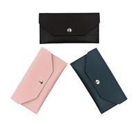 BESTYASH Portefeuille Enveloppe PU pour Monnaie, Lot de 3, Format Long