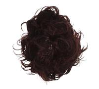 BESTYASH Postiche Afro Bou Courte Homme Synthétique Respirante Cosplay Fête Style Naturel Marron