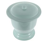 BESTYASH Pot de Chambre Plastique Épais avec Couvercle Antichoc Bassin Urine pour Garçon Fille et Personnes Âgées Pot de Toilette Maison Facile à Nettoyer Bleu Antidérapant