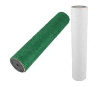 BESTYASH Poteau à Gratter de Sol pour Chat 2pcs en Corde de Jute Stabilité et Design Attractif, Accessoires pour Chat Intérieur, Forme Droite, Vert et Blanc