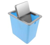 BESTYASH Poubelle Cuisine avec Couvercle Basculant Poubelle de Comptoir Intégrée pour Cuisine ou Bureau Facile à Vider