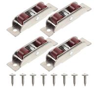 BESTYASH Poulies à Double Rouleau Fixation Stable en Acier Inoxydable 4pcs et Accessoire Pratique pour Fenêtre Coulissante pour Châssis Sash