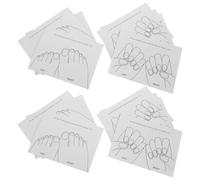 BESTYASH Présentoir 40 Pcs Cartes de Présentation Ongles Main et Pied Support Réutilisable pour Nail Art et Manucure Cartes D’Entraînement Nail Art Compactes pour Salon et Usage