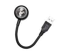 BESTYASH Projecteur D'étoiles USB à Commande Vocale, Lampe D'ambiance LED | Microphone Haute Sensibilité, Lentille Transparente, Col de Cygne Flexible, Port Usb, PVC Noir