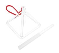 BESTYASH Pyramide Chantante Cristal Quartz avec Bâtonnet Sonore Accessoire Pratique pour Instruments Sons Purs et Harmonieux Améliore les Ondes Sonores Contemplation