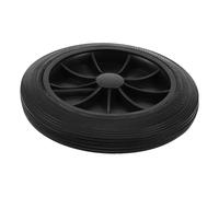 BESTYASH Roue de Remplacement Renforcée pour Poubelle Roue Caoutchouc Épais Roulette Extérieure Robuste pour Bac à Déchets Adaptée Aux Parcs et Zones Commerciales