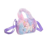 BESTYASH Sac Bandoulière Peluche Licorne Kawaii Léger pour Filles Adolescentes Sac à Main Charmant pour Usage Quotidien Cadeau Anniversaire Et Noël