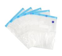 BESTYASH Sacs de Mise Sous Vide pour Aliments avec Pompe Manuelle Filtrante Réutilisables et Compatibles Machines Cuisson Sous Vide Micro Ondes et Congélation Lot de Bleu