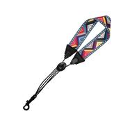 BESTYASH Sangle de Saxophone Colorée Motifs Floraux, Réglable en Polyester et Abs, Bandoulière Pratique pour Épaule, Tour de Cou Portable et Confortable