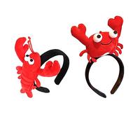 BESTYASH Serrage-tête Écrevisse 2 Pièces Bandeau En Tissu Motif Homard Accessoire Cosplay Pour Garçon Et Filles Et Adultes Fêtes Et Déguisements