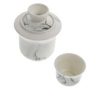 BESTYASH Set de Chauffe Liqueur Céramique Chinoise Tasse Porcelaine Lisse et Sûre pour Maison Bar et Style Classique pour Saké et Cocktails