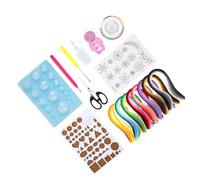 BESTYASH Set de Papeterie Quilling 18 Pièces en Papier pour Loisirs Créatifs Accessoires pour Enseignement Manuel et Projets DIY la Maison L'école Couleur Aléatoire