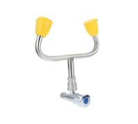 BESTYASH Station de Lavage Oculaire Urgence Acier Inoxydable Fixation Robinet Évier avec Levier Activable Rince-œil Secours pour Irritation Oculaire