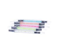 BESTYASH Stylo En Silicone En Relief Outils Manucure Outils De Vernis Gel Stylos Nail Art Stylo à Ongles En Silicone Stylo Perceuse à Pointe D'ongle Outil De Pointage Des Ongles Vert
