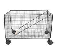 BESTYASH Support à Haltères à Roulettes pour Salle de Sport à Domicile, Rack de Rangement Multifonction pour Tapis de Yoga, Kettlebells et Équipements Fitness, Structure Renforcée en Métal