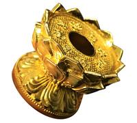 BESTYASH Support de Moulin à Prières de Lotus Base Stabile en Présentoir Décoratif pour Roue de Prière Portable pour Temple et Maison Accessoire Spirituel