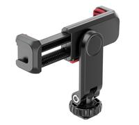 BESTYASH Support de Téléphone Portable Rotatif avec Double Sabot Froid, Clip Abs Solide, Angles Horizontaux et Verticaux, pour Montage sur Trépied en Live Streaming