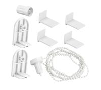 BESTYASH Support d'embrayage 17 Mm pour Stores Enrouleurs, Kit 8 Pièces en Plastique Solide, Chaîne à Billes 2 Mètres, Accessoires de Réparation pour Installation Facile à Domicile