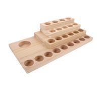 BESTYASH Support Huiles Essentielles Bois à Niveaux Organisateur de Flacons Étagère de Rangement pour Bouteilles Parfumées Présentoir Pratique pour Salon Yoga et Cuisine
